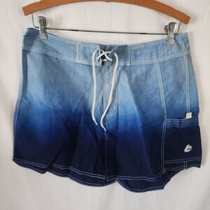 BW‎ sports Blue Nylon Swimming Outdoor Shorts 3 inch inseam Size 10